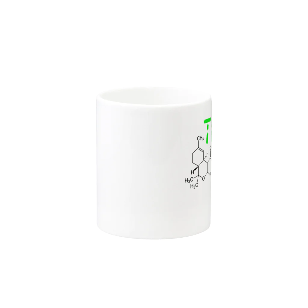 はだかのとくいてんのtetrahydrocannabinol Mug :other side of the handle