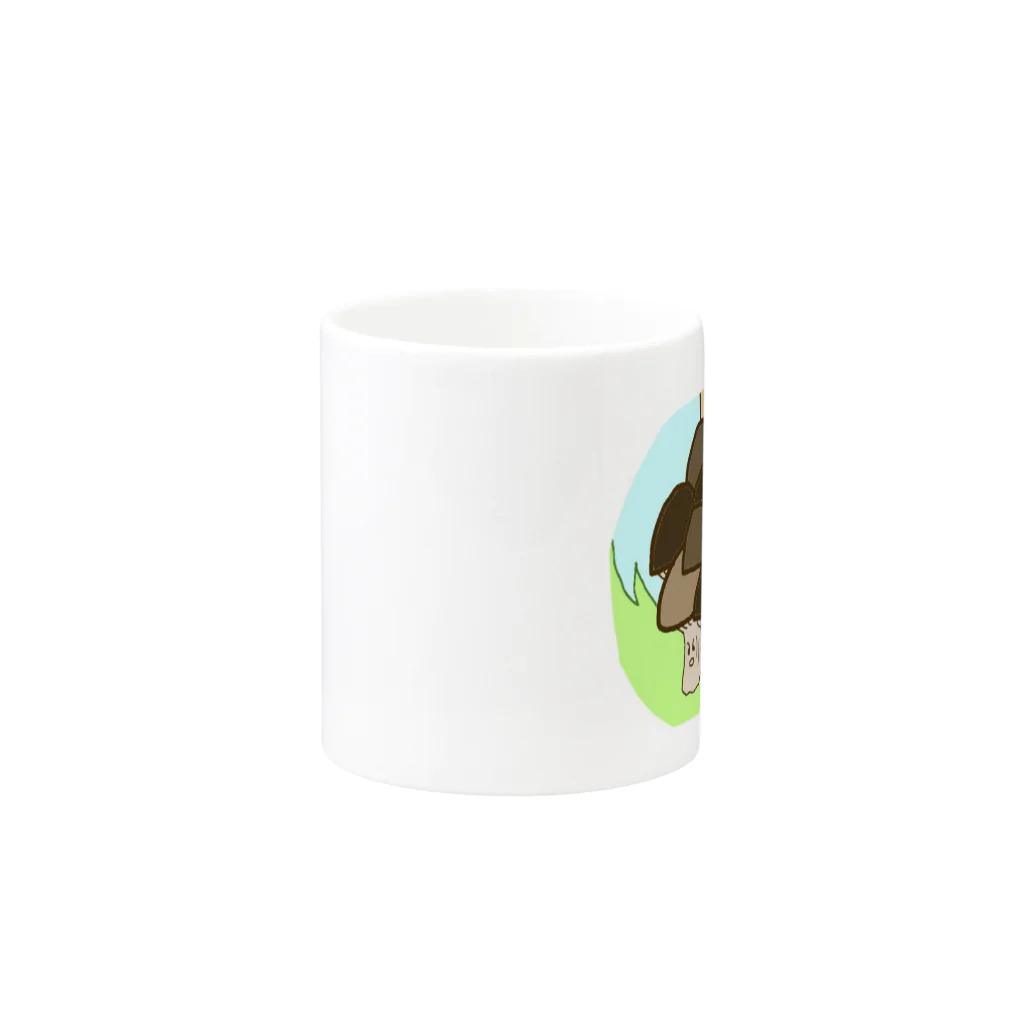 ほっこりのきのこの弟たち Mug :other side of the handle