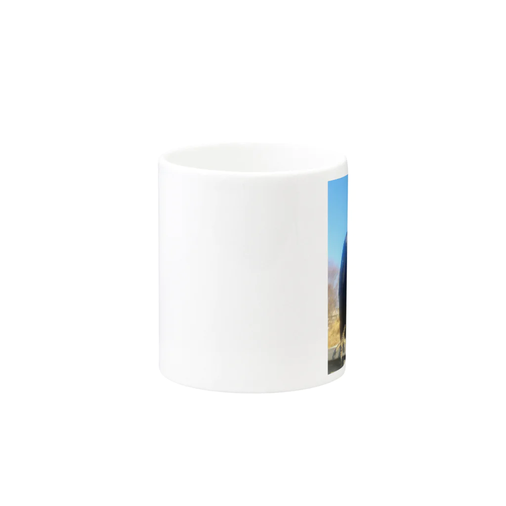 びーのいけてるカァーくん Mug :other side of the handle