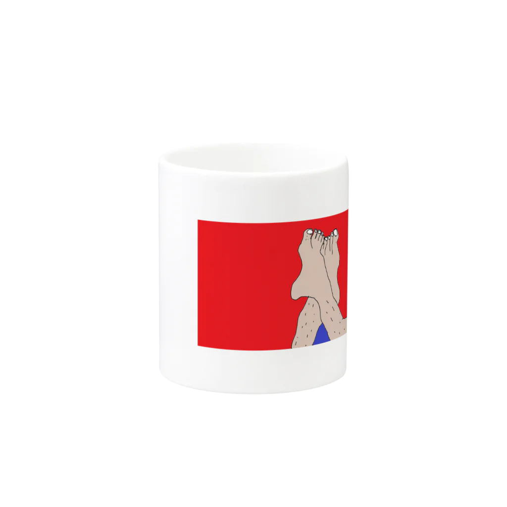 バッハマンのすね毛もアート Mug :other side of the handle