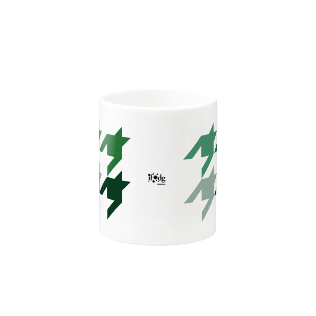 Infledge DesignのCHIDORI GRN Mug :other side of the handle