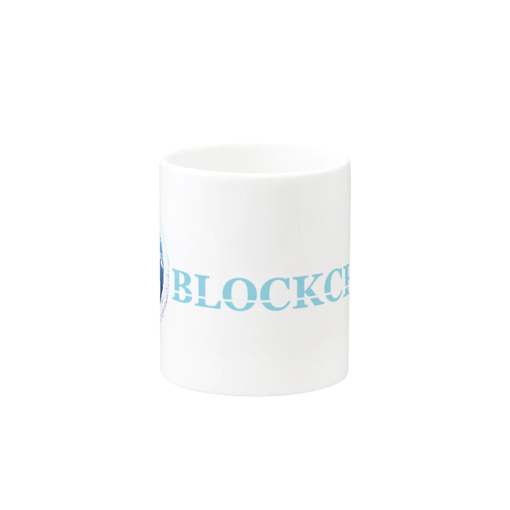 BBdesignのブロックチェーン BLOCKCHAIN Mug :other side of the handle