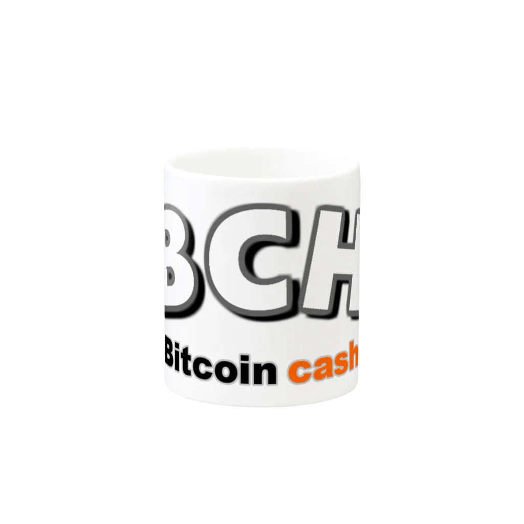 BBdesignのBCH ビットコインキャッシュ Mug :other side of the handle