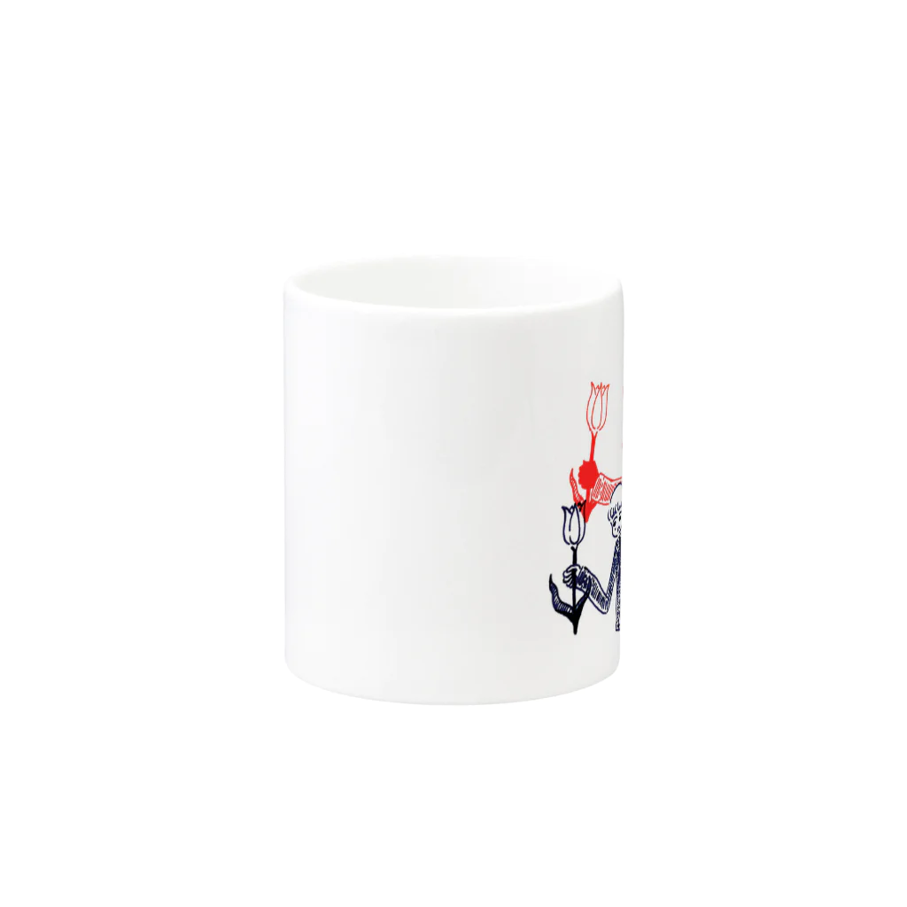 坂田 機械のFlower Mug :other side of the handle