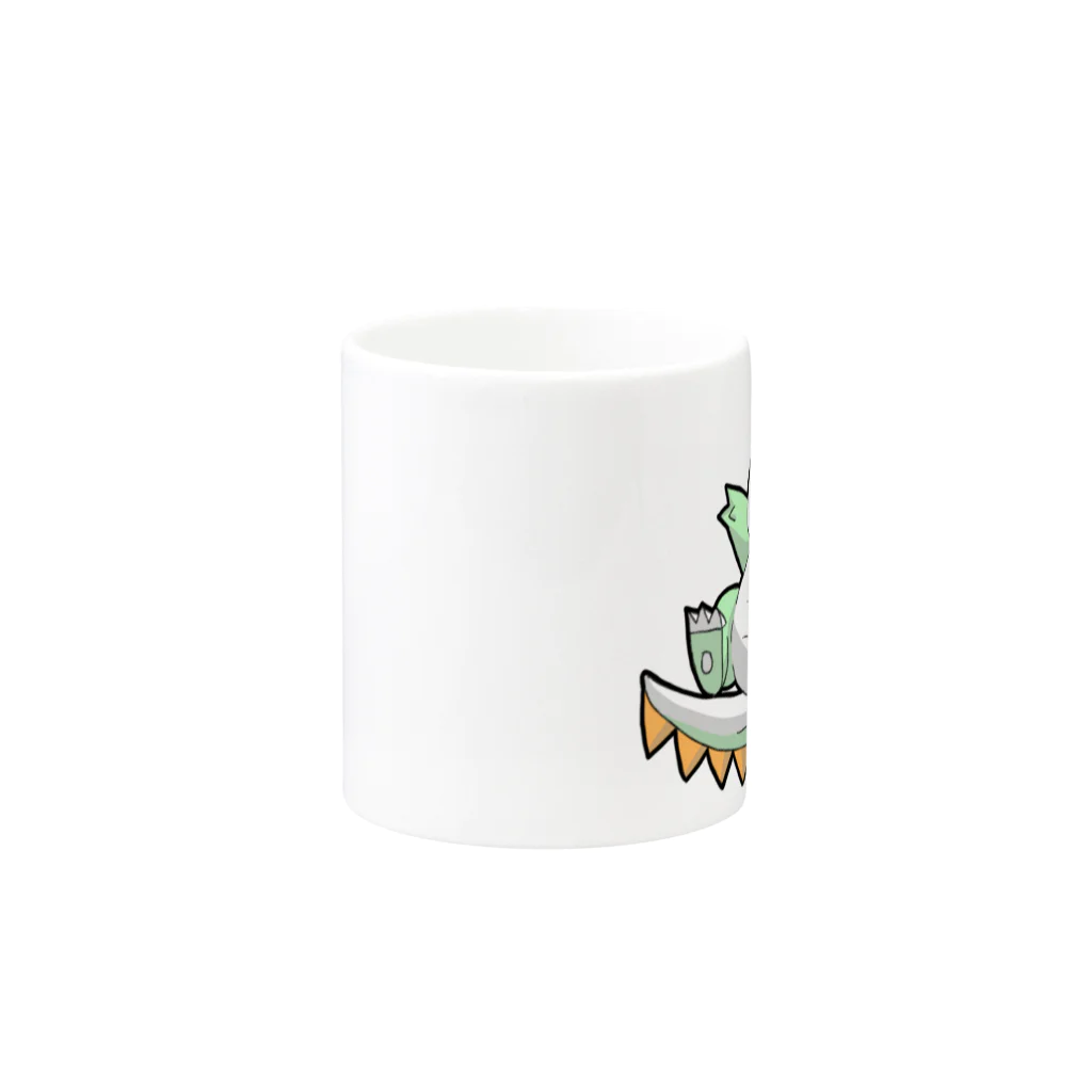 社畜ドラゴンのうれしいしゃちどら Mug :other side of the handle