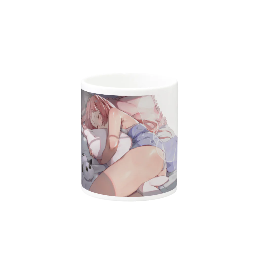 uniのoyasumi mug Mug :other side of the handle