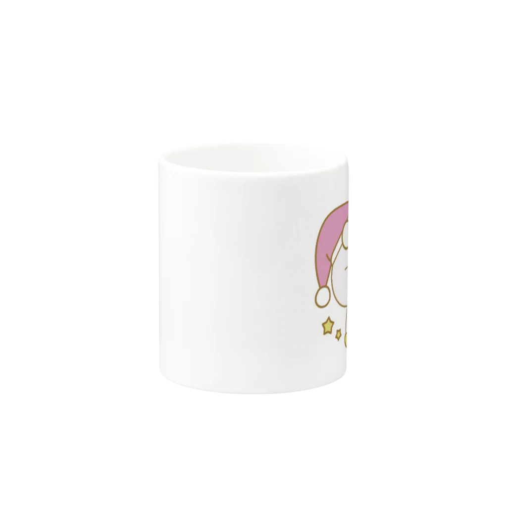 気ままな雑貨屋さんのあひる「おやすみ」 Mug :other side of the handle