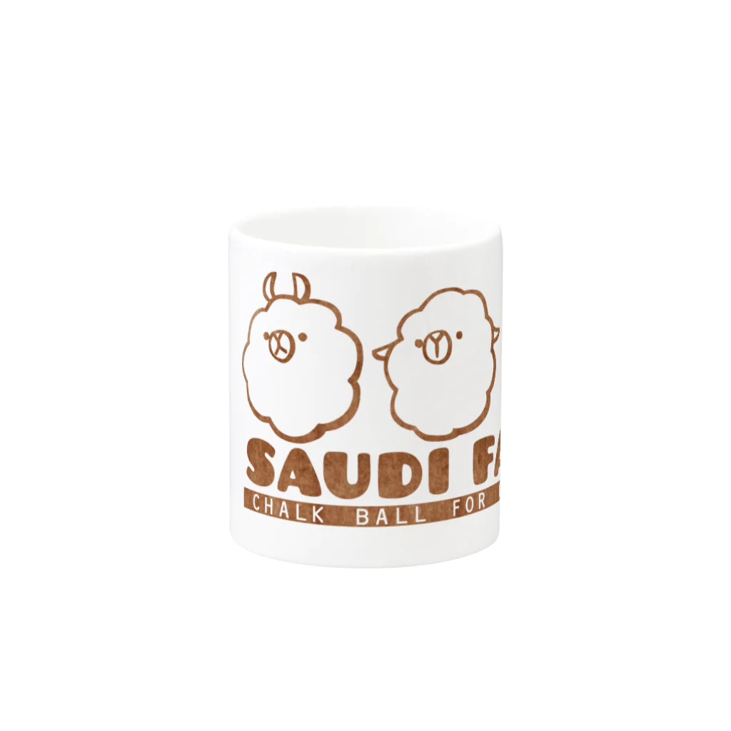 SAUDI FARMのCHALK　BALLS Mug :other side of the handle