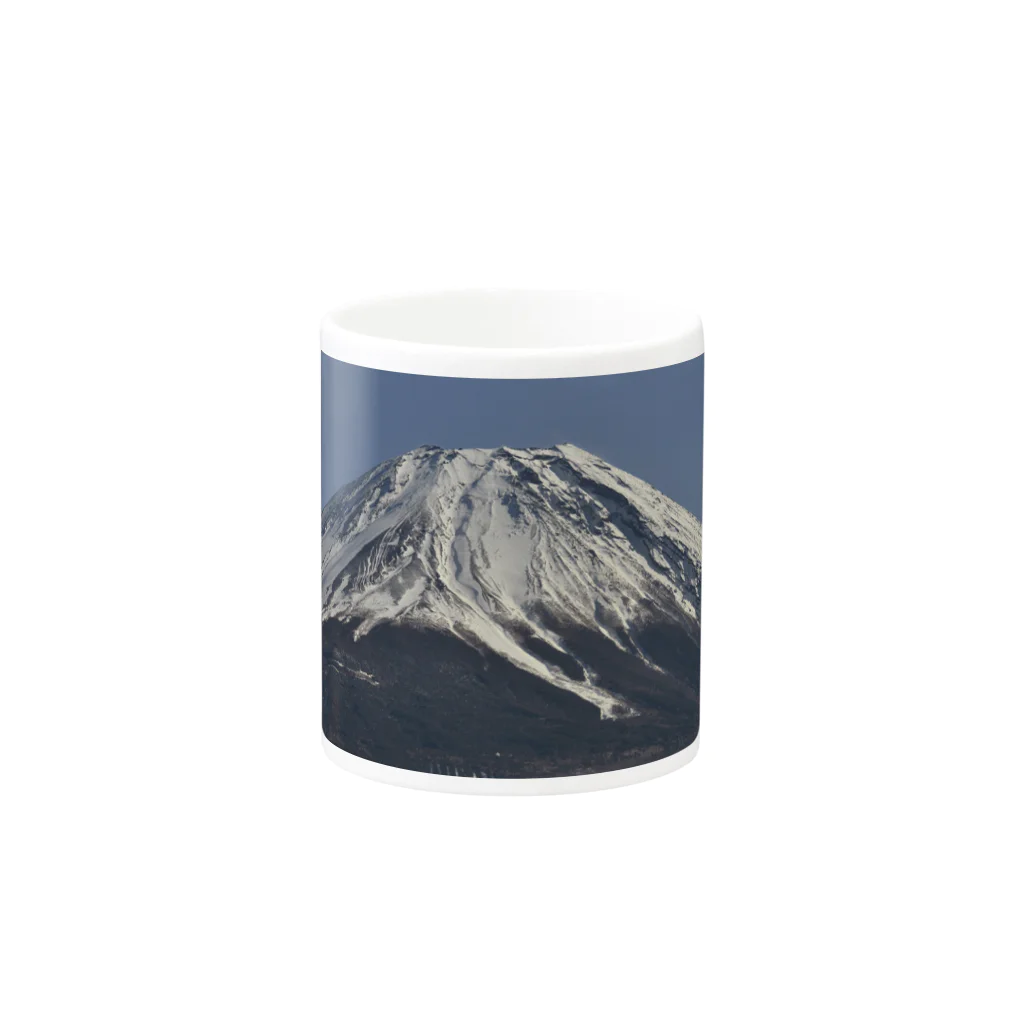 下田村の冠雪した富士山 Mug :other side of the handle