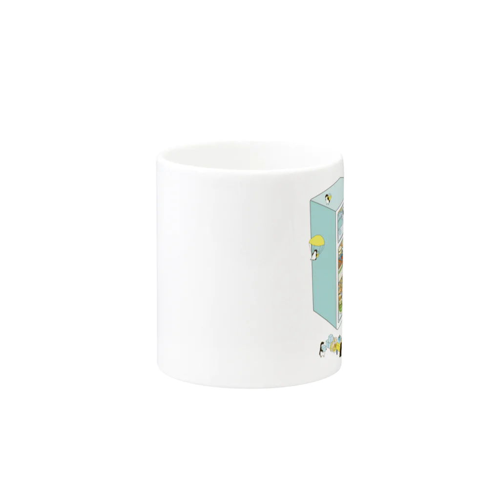 ムクのペンギン サマーリゾート Mug :other side of the handle