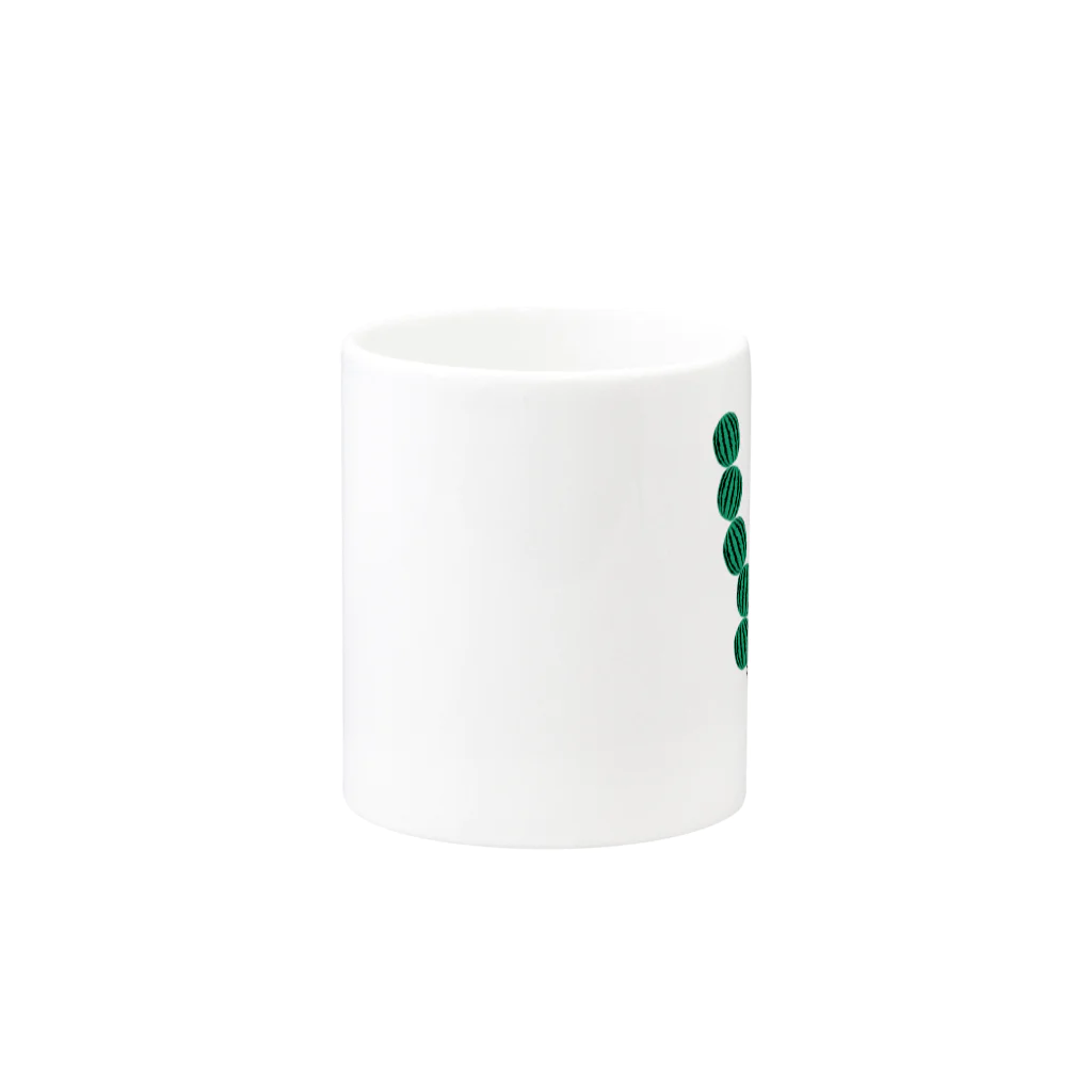 Animaletc.のすいかわっしょい Mug :other side of the handle