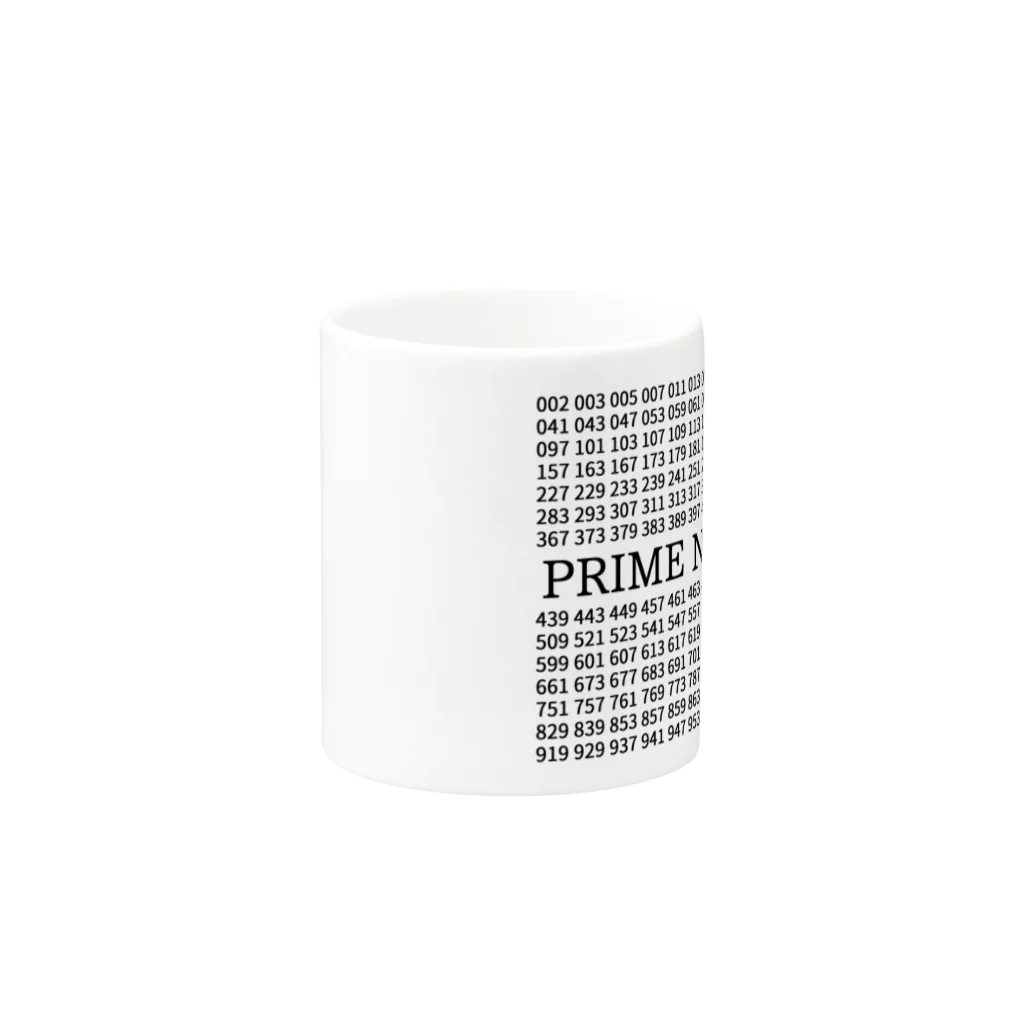 柏洋堂の素数 (Prime number)  Mug :other side of the handle