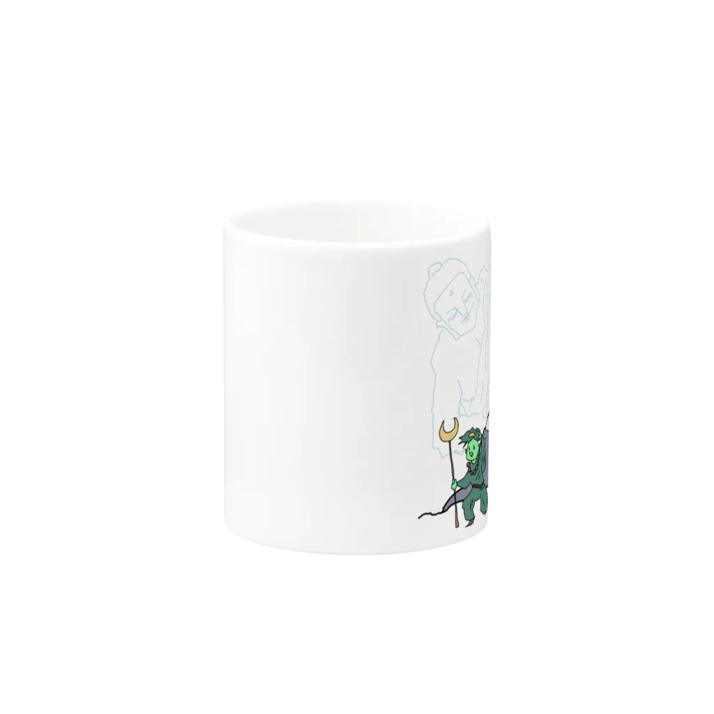 ブッディズムののんびり西遊記 Mug :other side of the handle