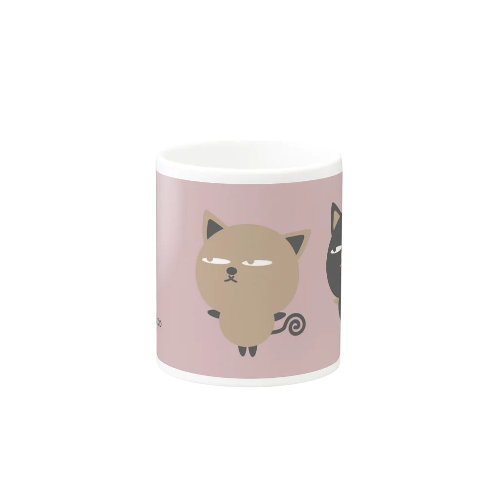 ZooBeeFooのZooBee-nuco仲良し Mug :other side of the handle