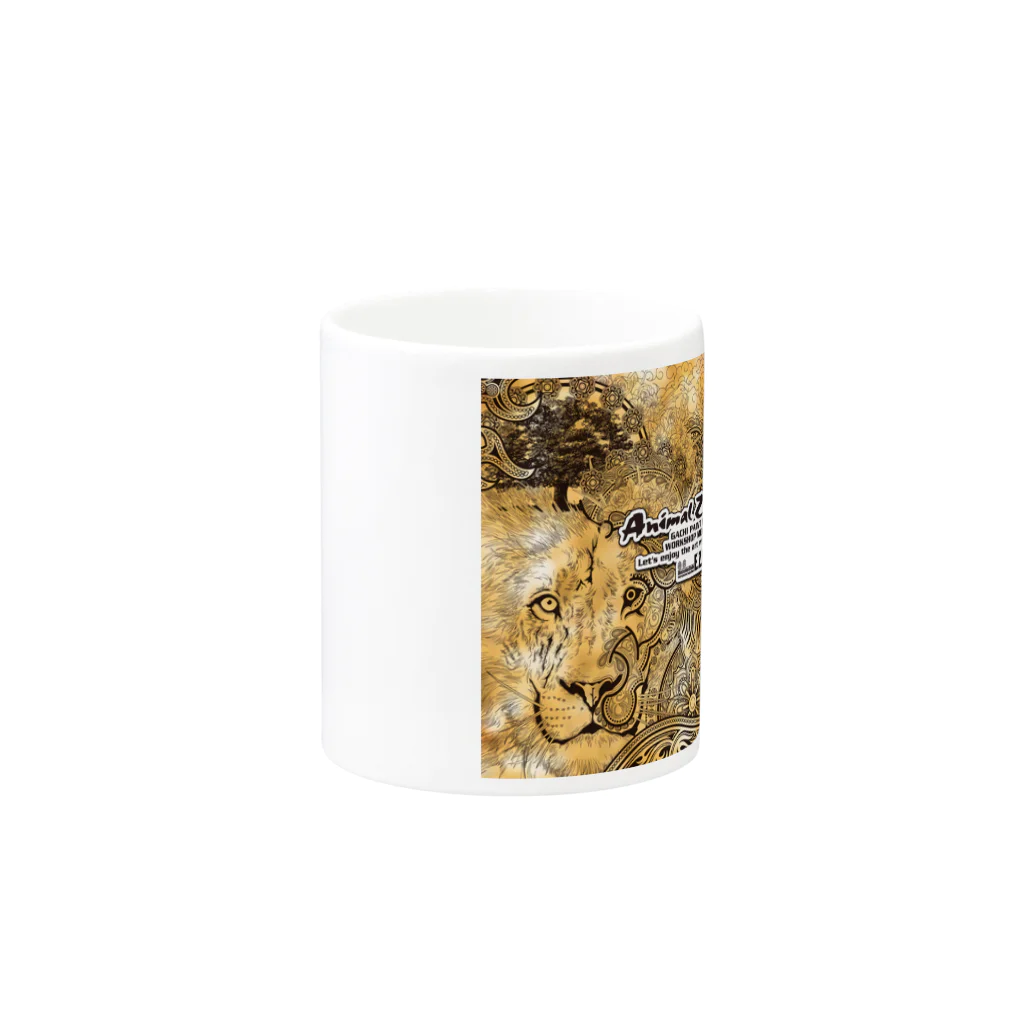 STUDIO-E.Z.O.のANIMAL ZEN ART "E.ZO.Design" Mug :other side of the handle