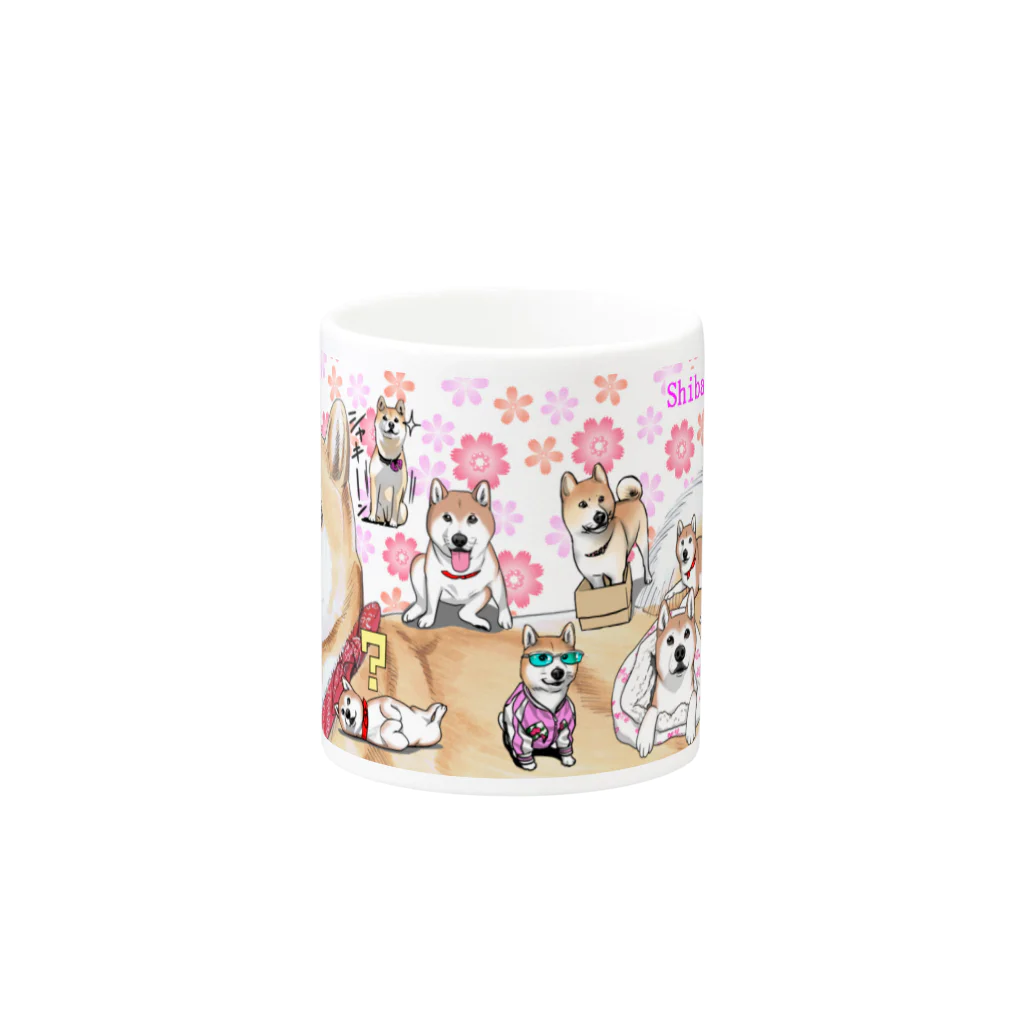 koha channelの柴犬小春マグカップ Mug :other side of the handle