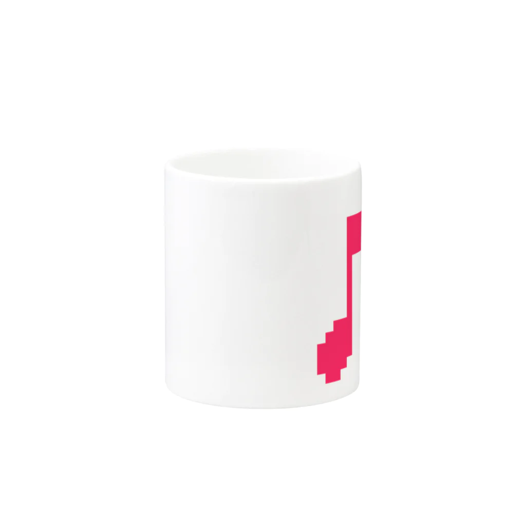 絵本作家大川内優のオリジナル絵本グッズショップの音符アイコン Mug :other side of the handle