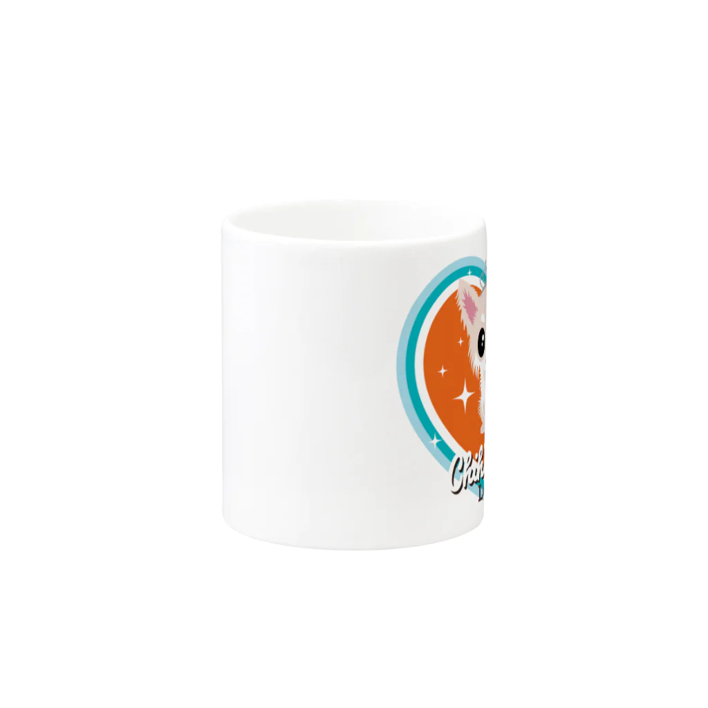 FOXY COLORSのチワワ クリーム Mug :other side of the handle