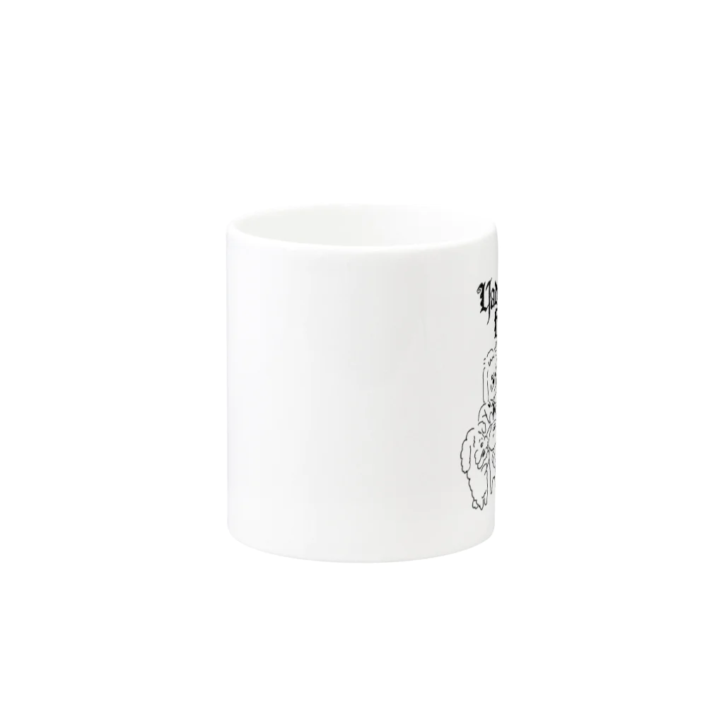 小便工場の嫌だモッシュ家族 Mug :other side of the handle