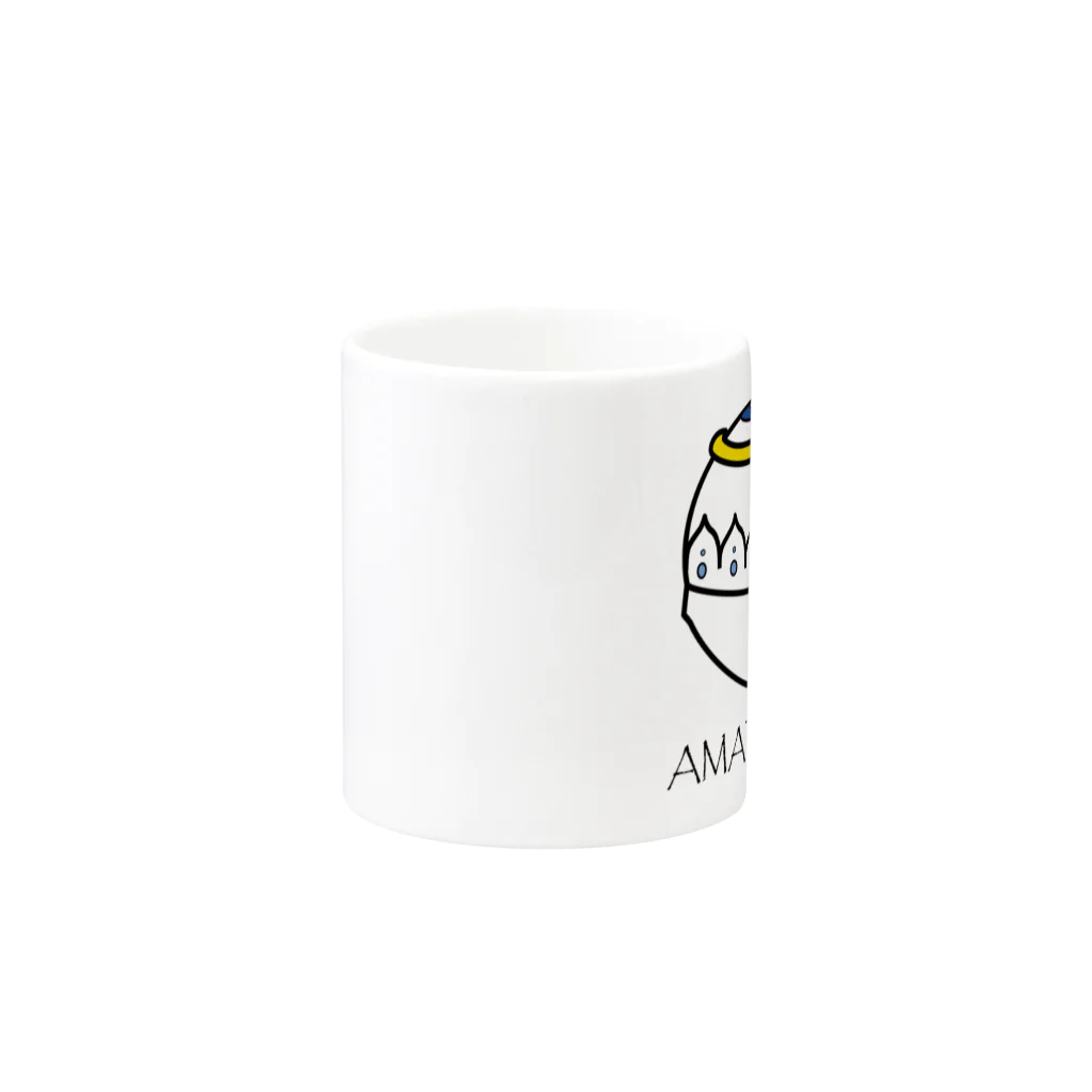 えだまめたろうのAMATERRAS with letters. Mug :other side of the handle