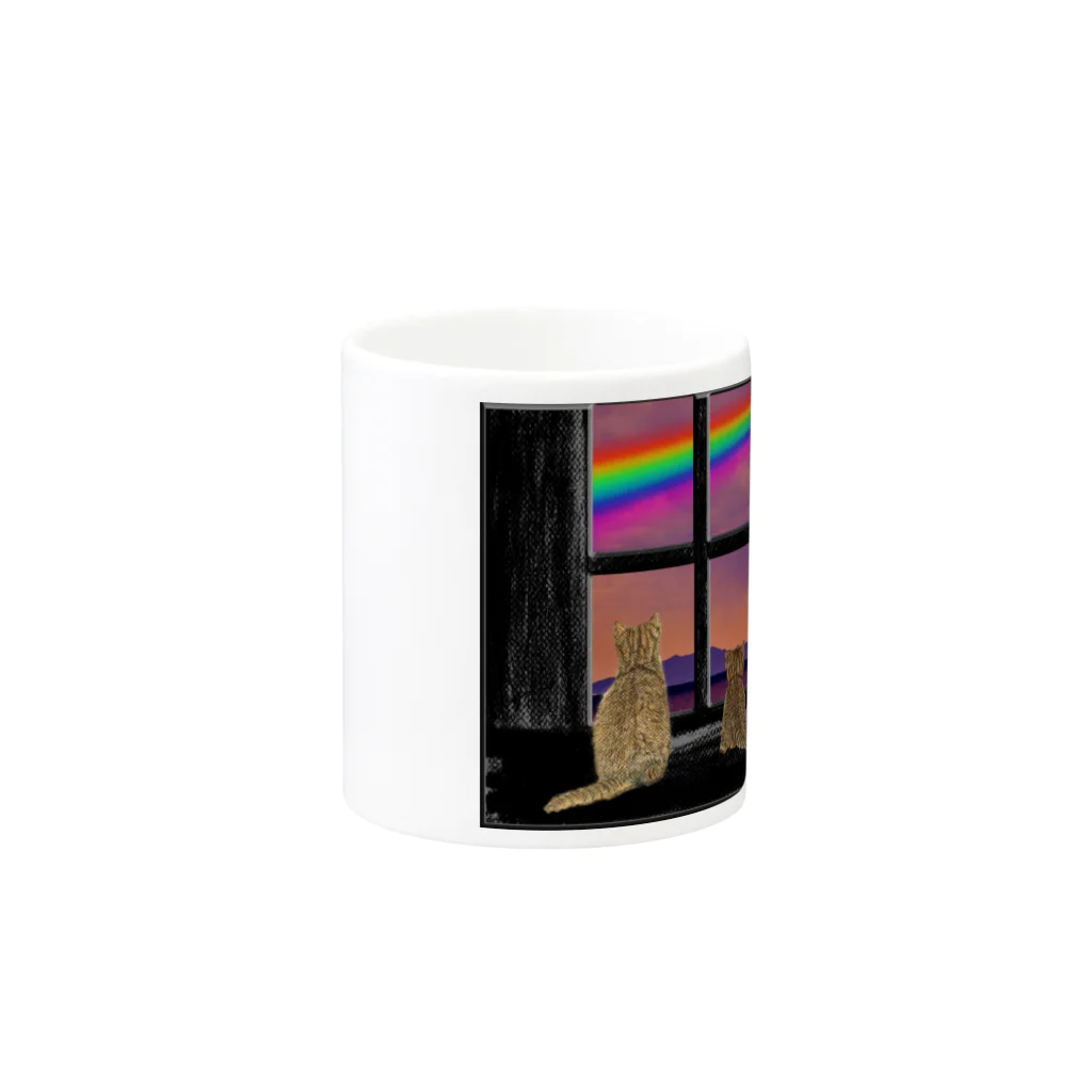 絵法師のにじ Mug :other side of the handle