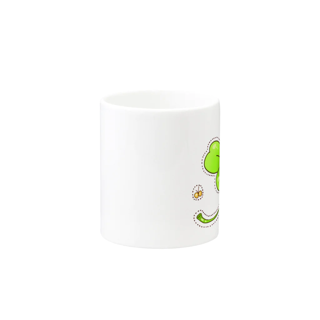 のち＠LINEスタンプ販売中のもぐもぐお昼寝ハムスター Mug :other side of the handle