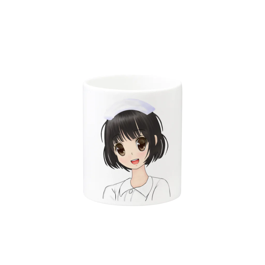 げーむやかんの女性看護師 Mug :other side of the handle