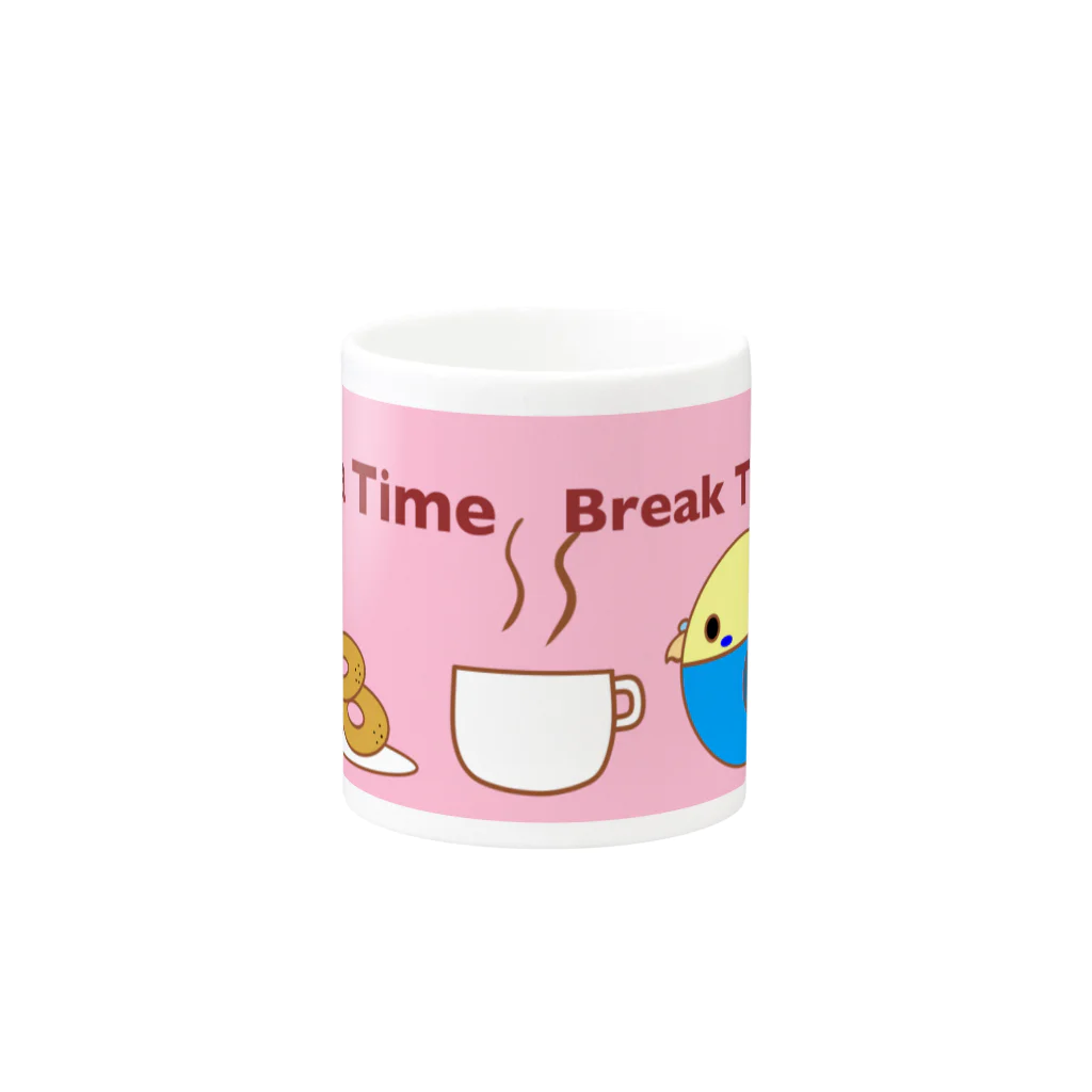 安納ポテトのインコとちょっとブレイクタイム Mug :other side of the handle