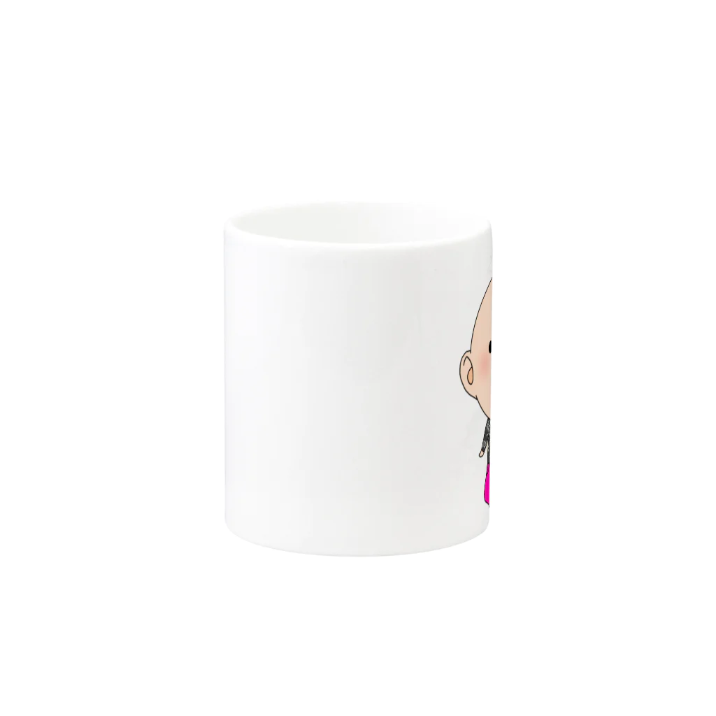 だんみぃのきゅぴマグカップ Mug :other side of the handle