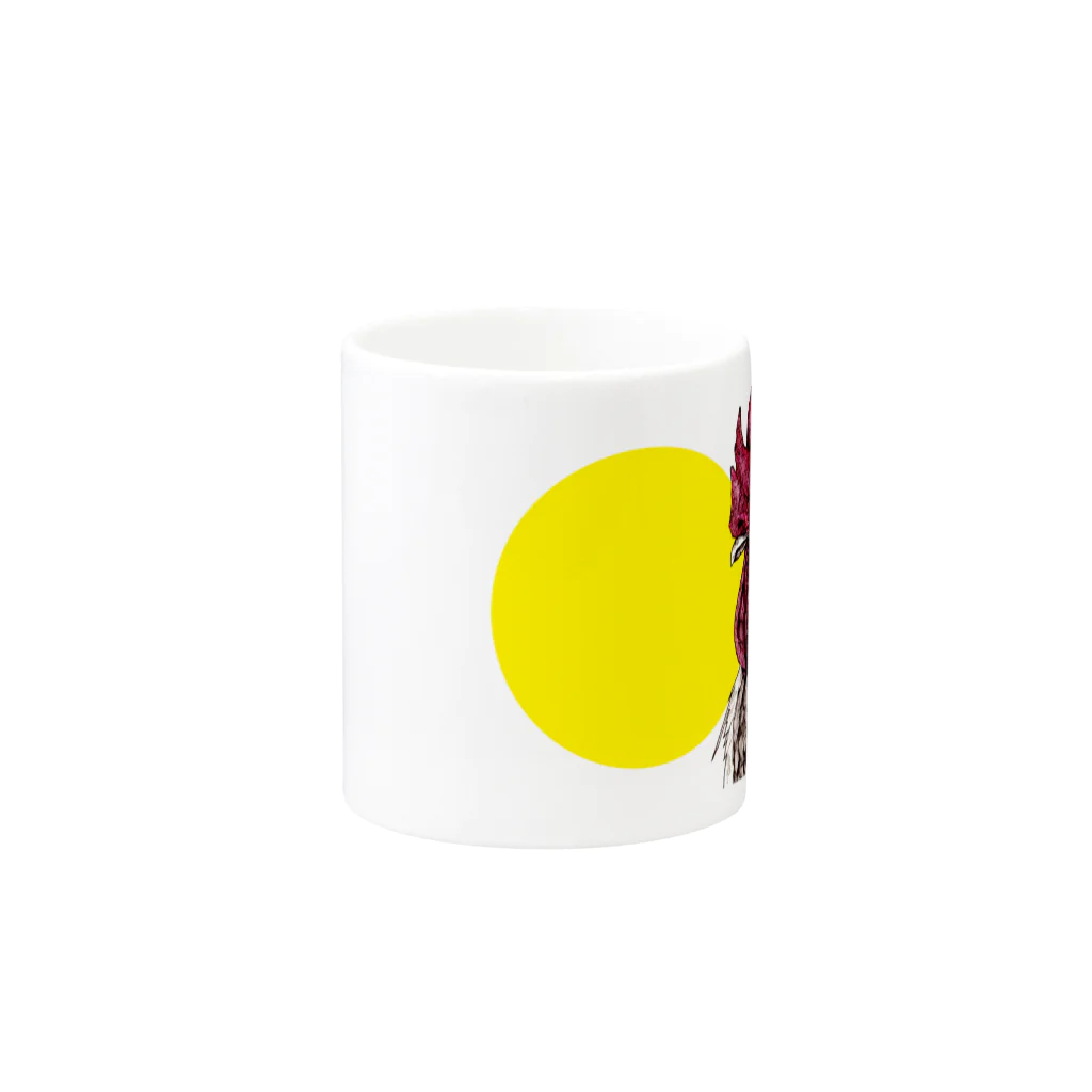 fukuのにわとりとたまごの黄身 Mug :other side of the handle