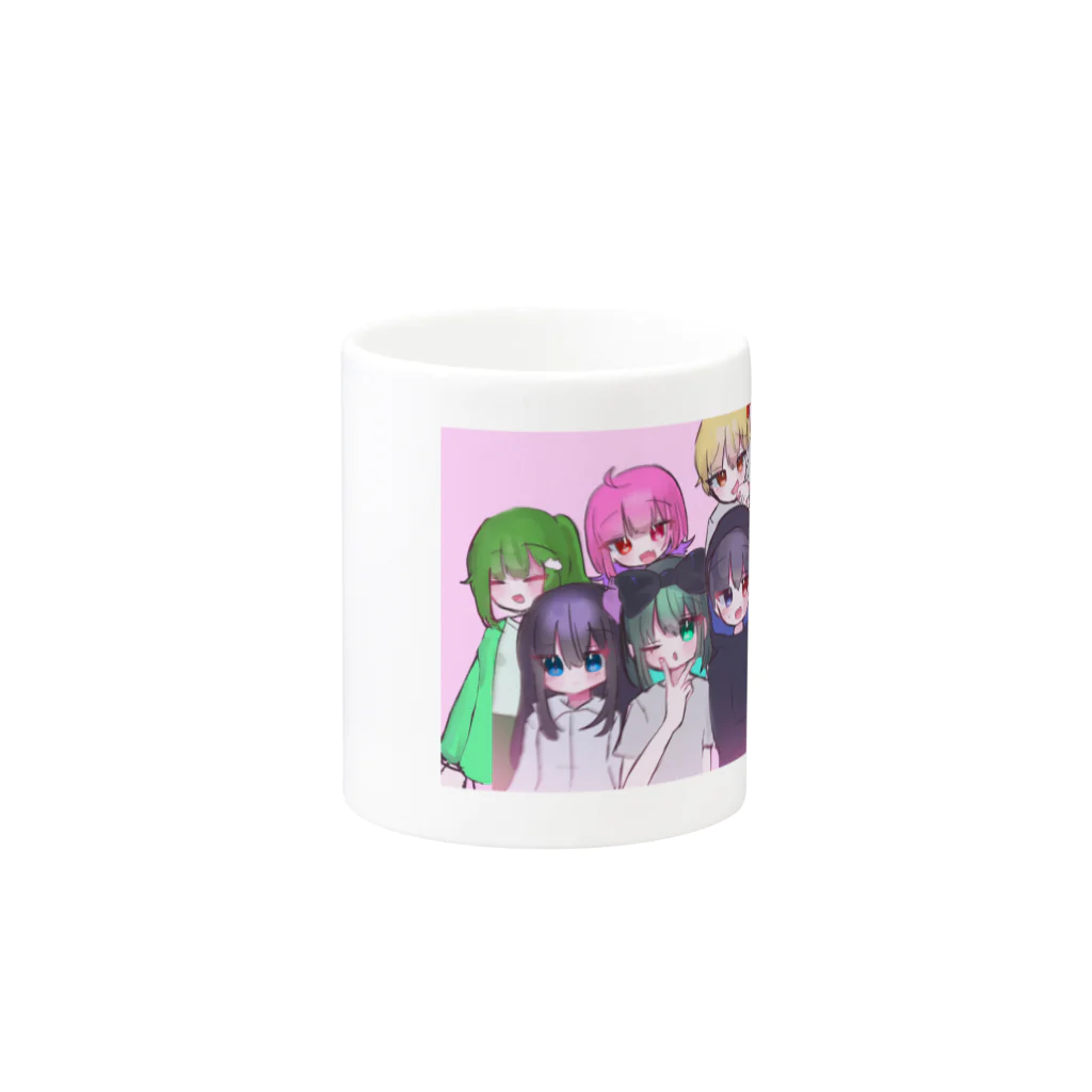 彩袋あーと展のからぐるぐっず Mug :other side of the handle