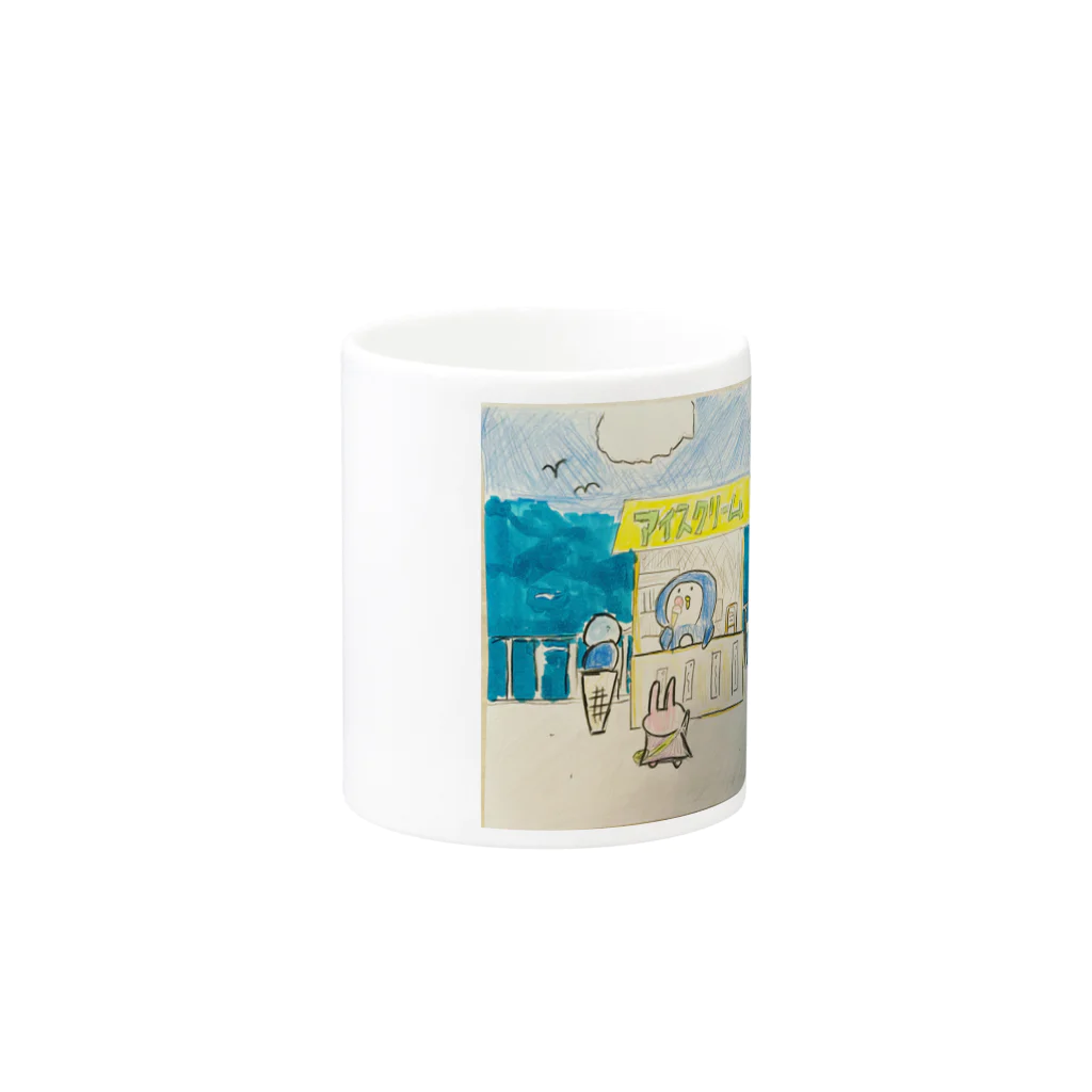 かのパピのアイスクリーム屋さん Mug :other side of the handle