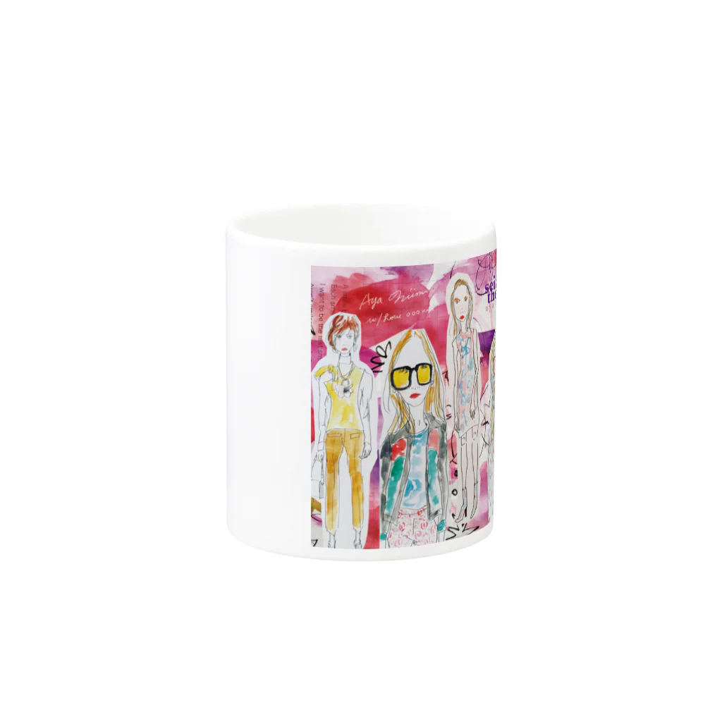 niimi ayaのfashion_lady Mug :other side of the handle