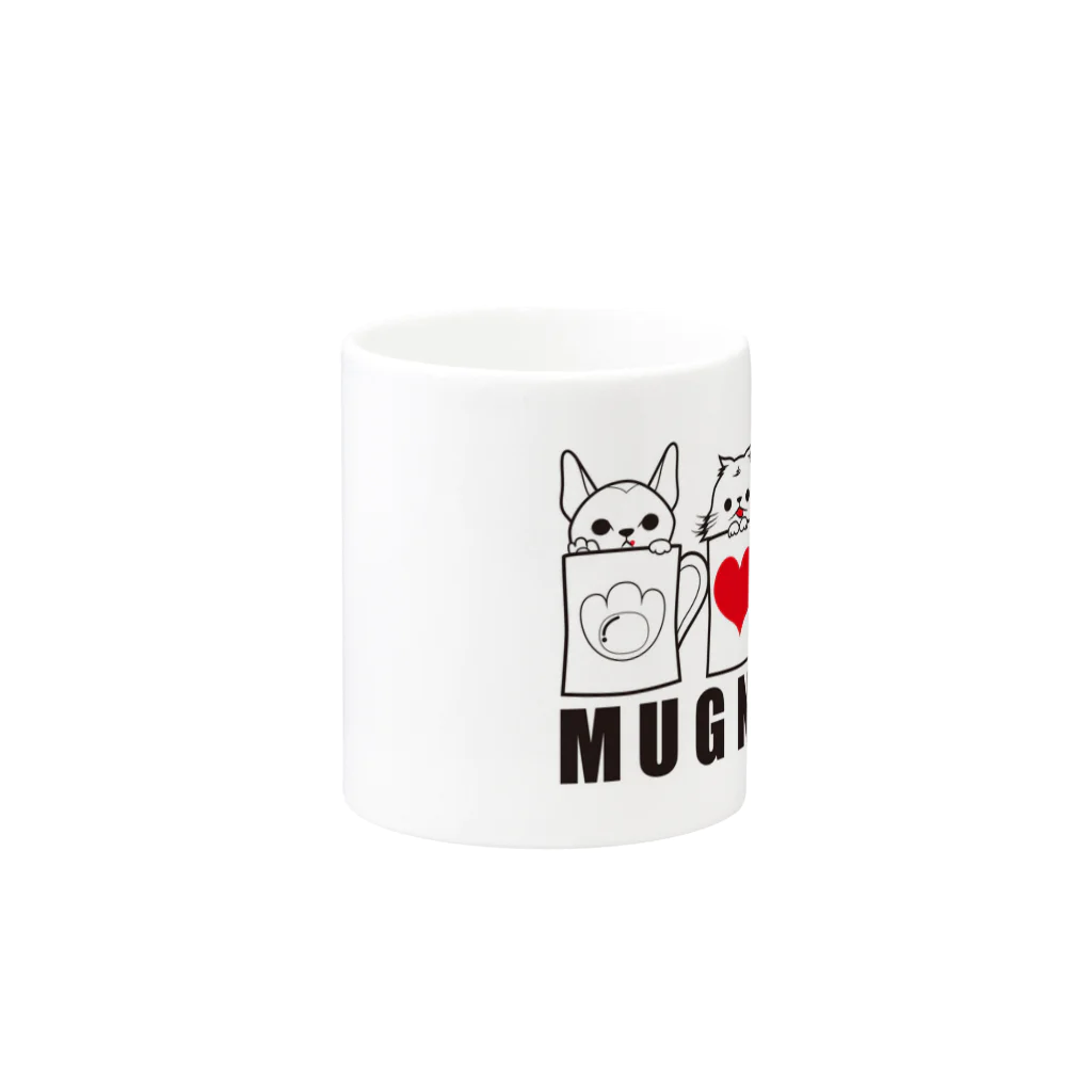 スタジオ彩楓のマグニャンシリーズ Mug :other side of the handle