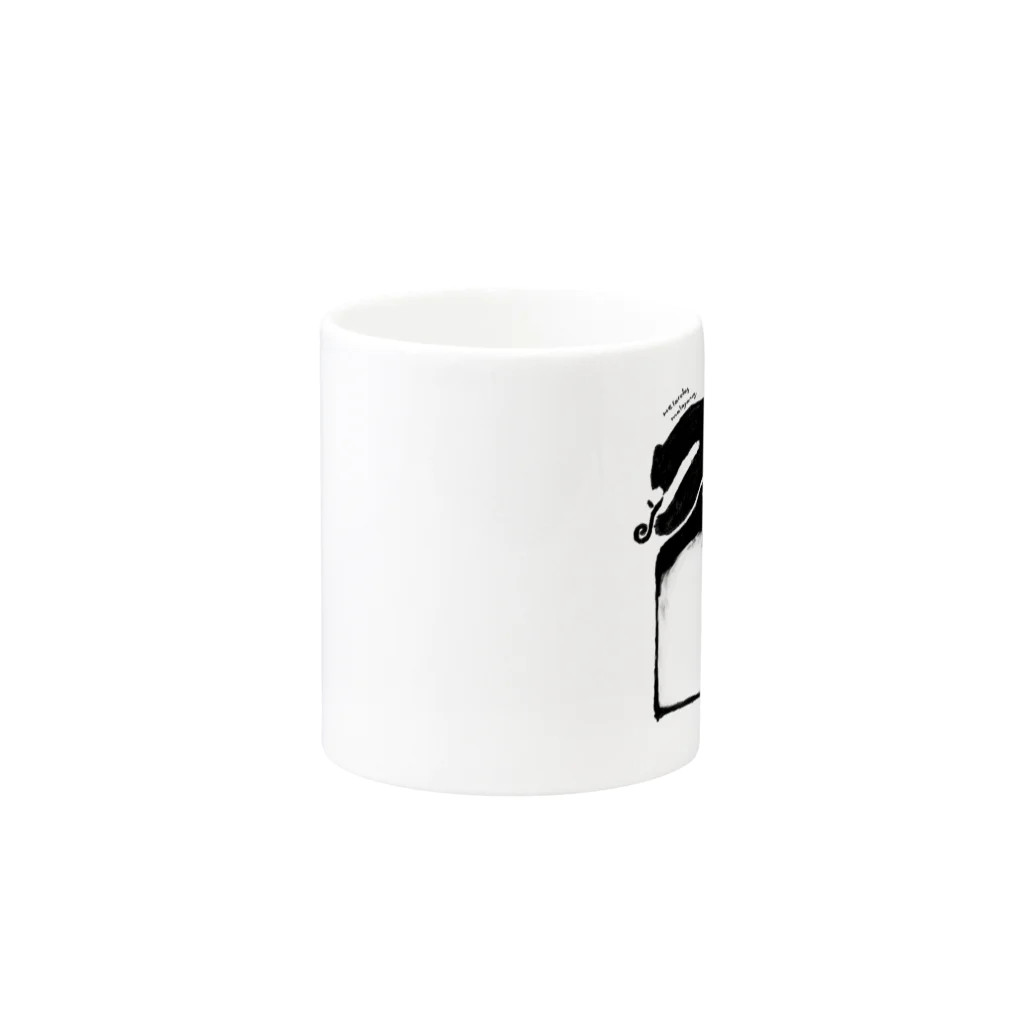 グラフィックアニマルズのrena model Mug :other side of the handle