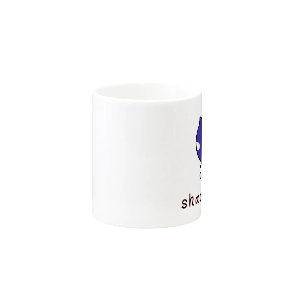 はねのはえたネコのシャチネコグッズ Mug :other side of the handle