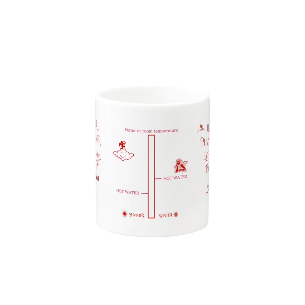 HDIR gathering love のHow to make plain hot water (mag) Mug :other side of the handle