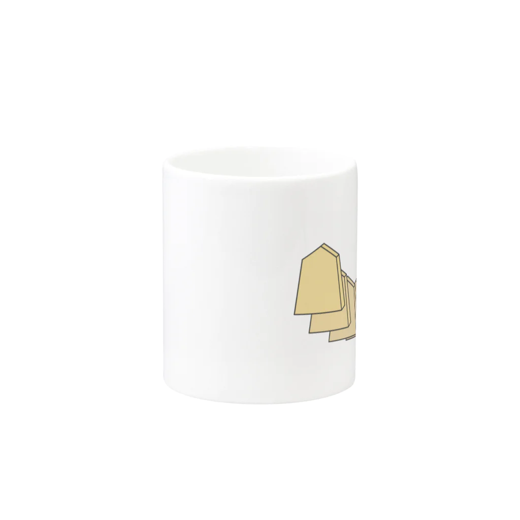 KAWAGOE GRAPHICSの駒 Mug :other side of the handle