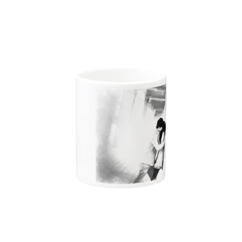 Shop imuhataの壁ドン Mug :other side of the handle