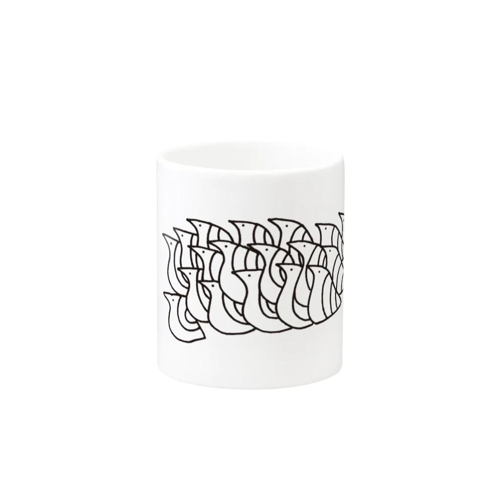 はとすけのお店のTORI2 Mug :other side of the handle