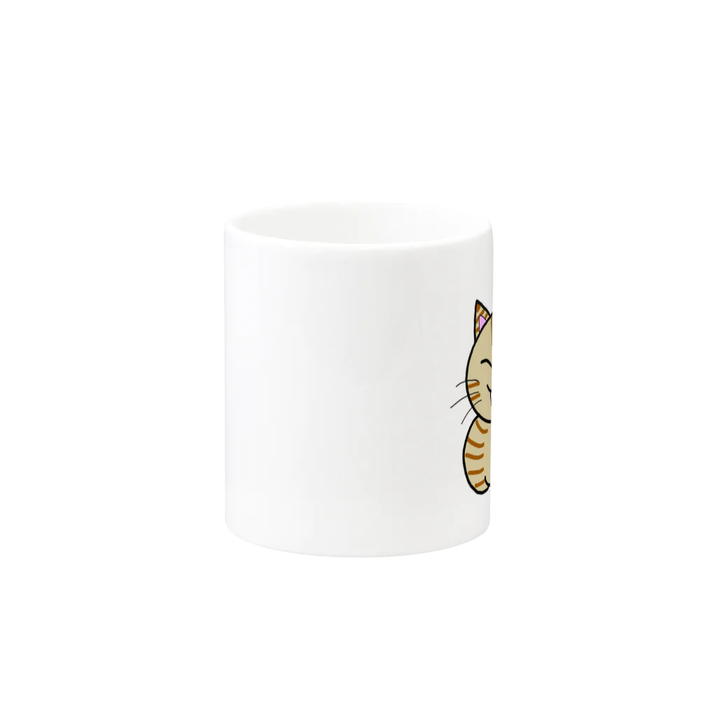 ねこねこにゃんこのねこだぬき Mug :other side of the handle