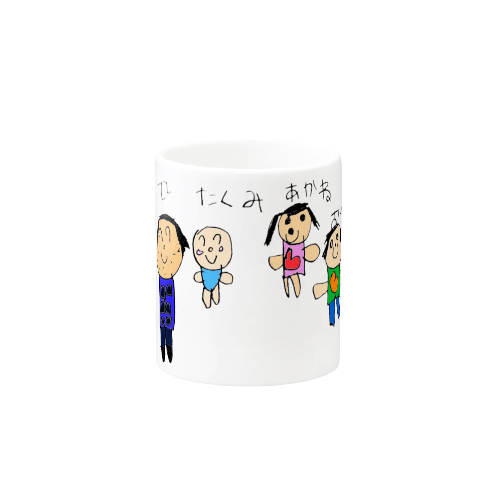 rumirumiの家族団欒 Mug :other side of the handle