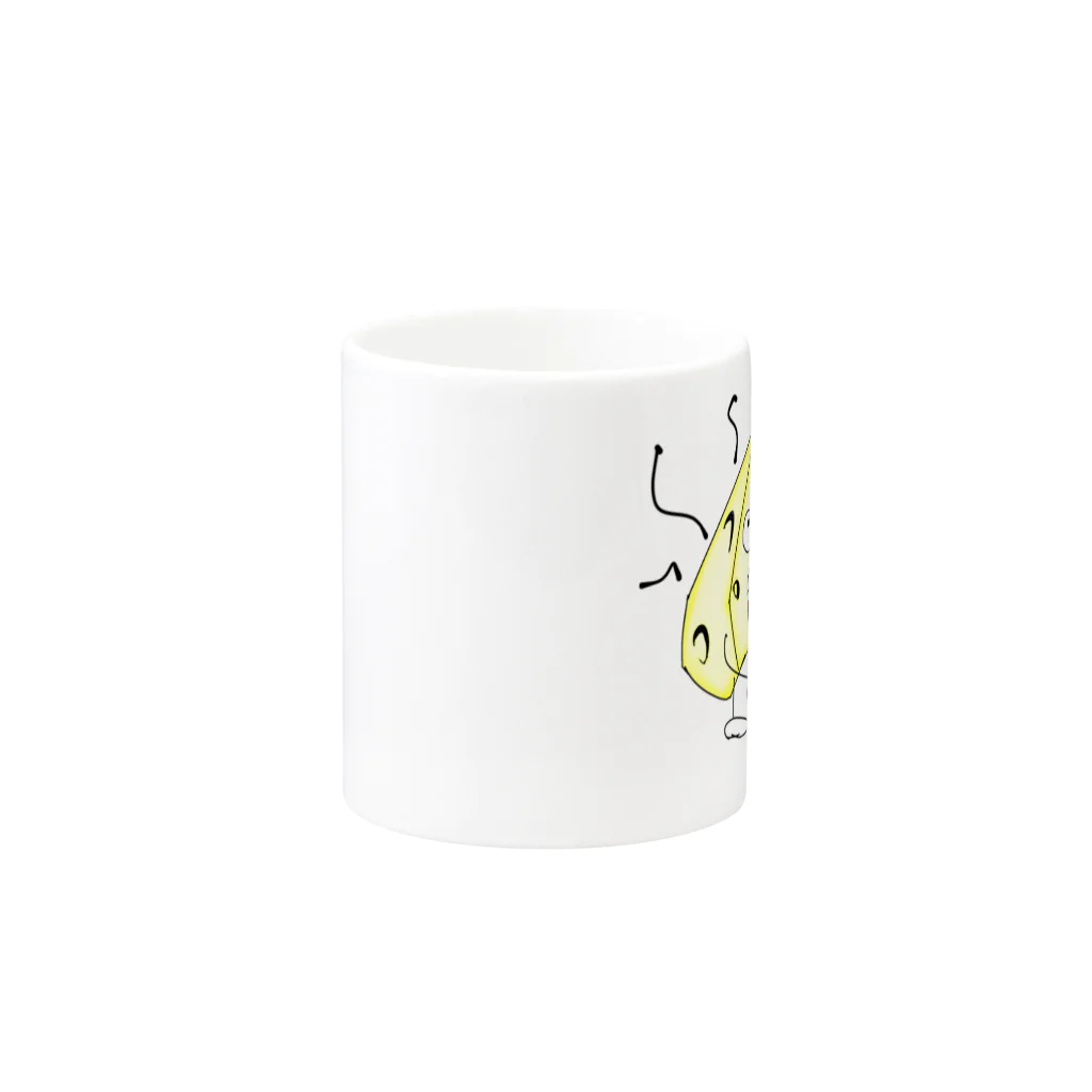 Cukigoodsのチェダーくん Mug :other side of the handle