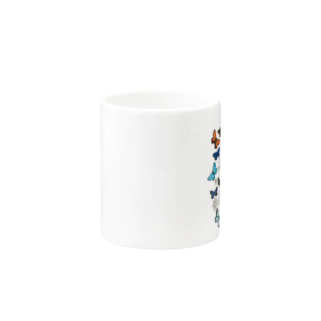 museumのbutterfly Mug :other side of the handle