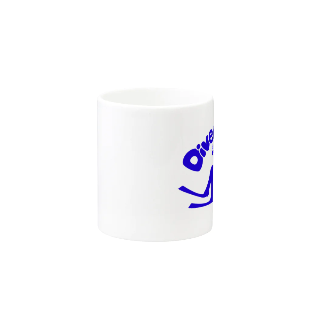 ダイバーラウンジのショップのダイバーラウンジ マグカップ Mug :other side of the handle