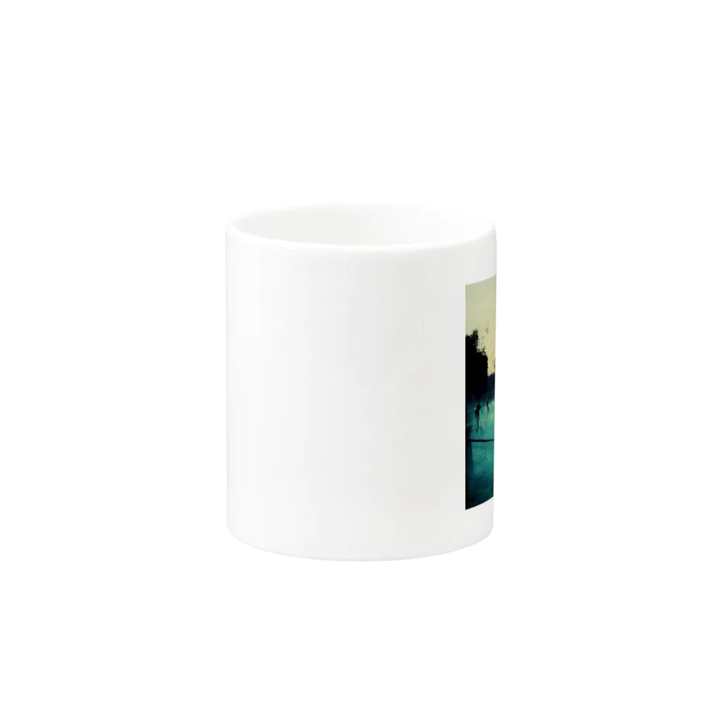 Artsoundの少年たちのサマーサンセット Mug :other side of the handle