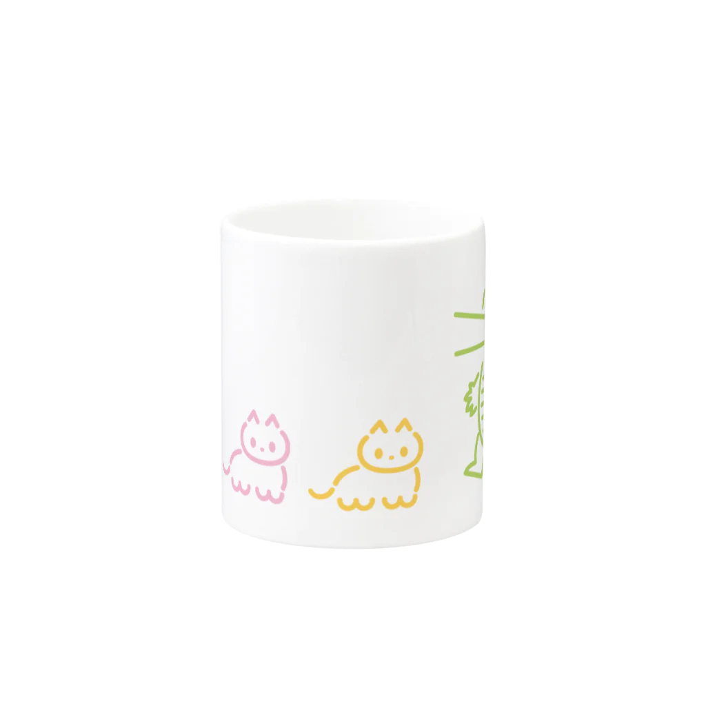 ワニ子のワニ子と子猫 Mug :other side of the handle