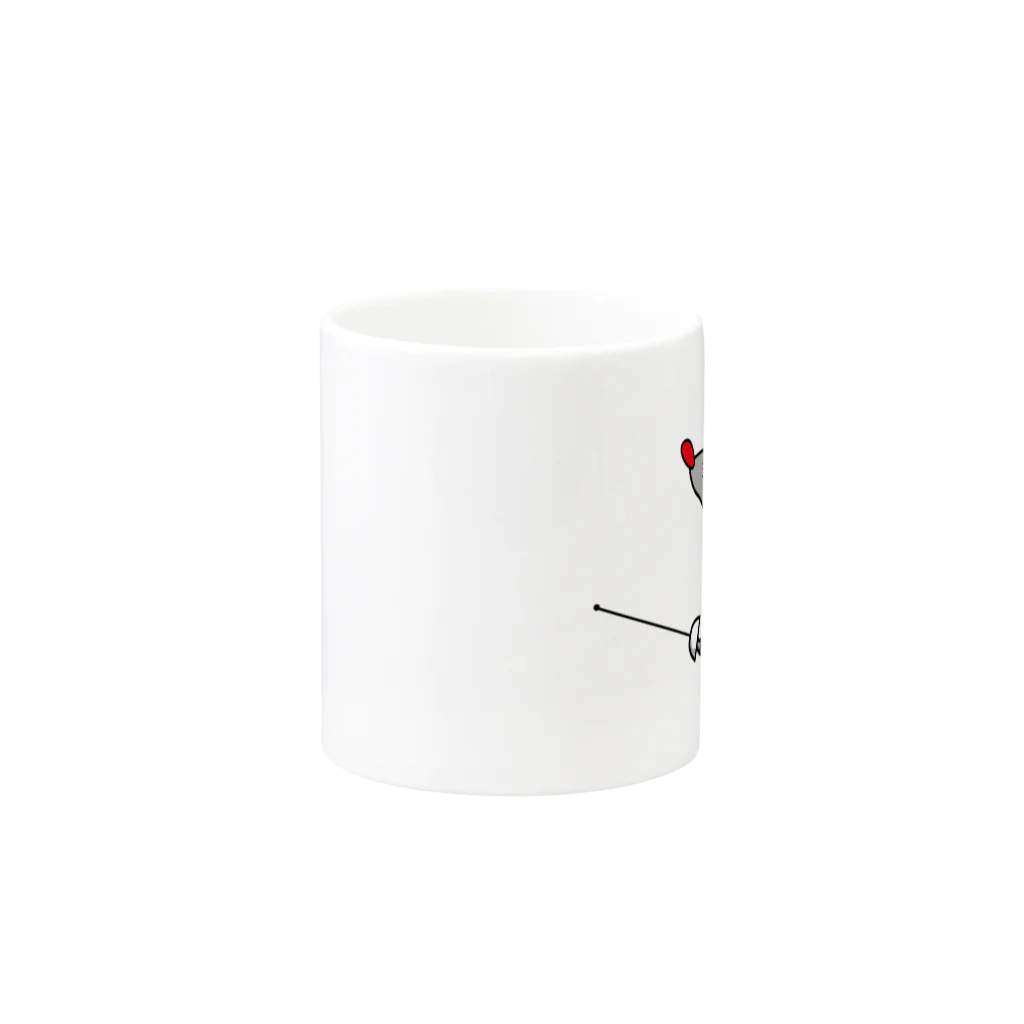 AVERY MOUSE - エイブリーマウスのフェンシング - AVERY MOUSE (エイブリーマウス) Mug :other side of the handle