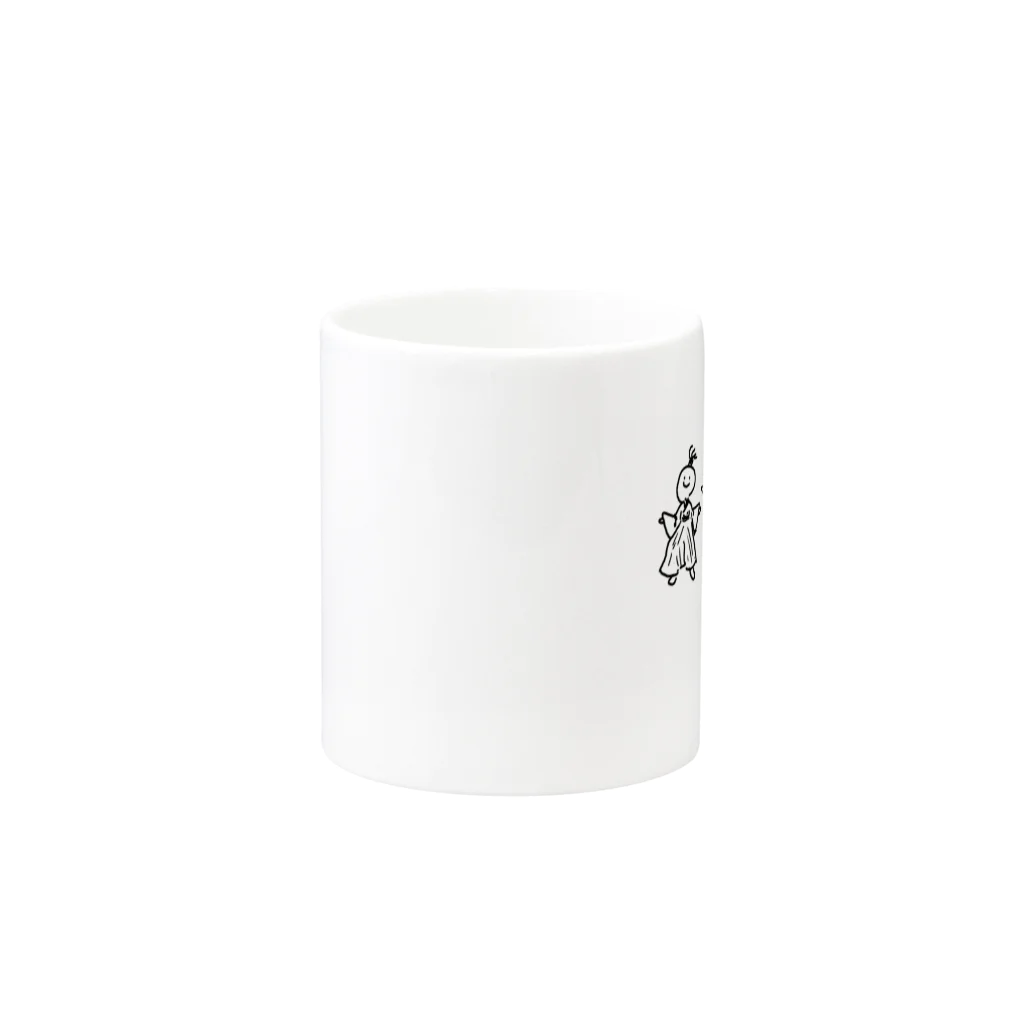 Hi-Hi-Be-Fineのさむらい Mug :other side of the handle