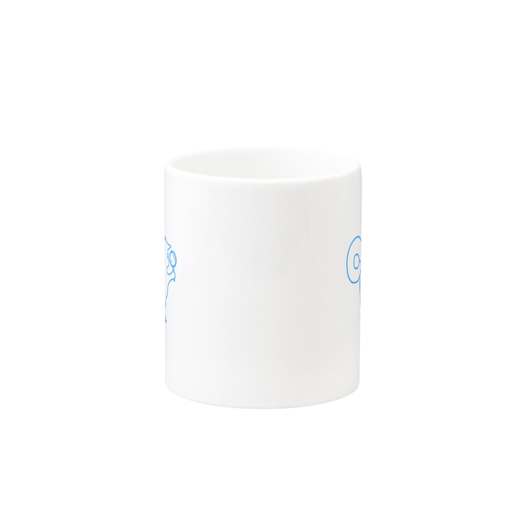 もえひろ夫婦のフクモモLABのフクモモLAB マグカップ Mug :other side of the handle